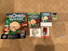 Bonk's Revenge (TurboGrafx-16, 1991) CIB Manual Poster Original Styrofoam READ!