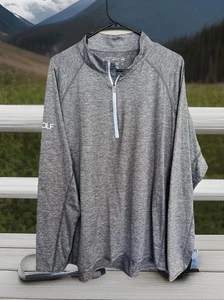 Peter Millar Crown Sport Stealth Performance 1/4 Zip XL Golf Gray Men Msrp $149 - Picture 1 of 7