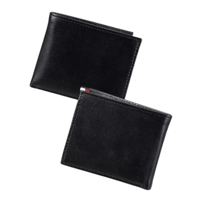 Tommy Hilfiger Mens Wallet Slim Bifold Coin Pocket Leather Gift Box Premium Qual - Image 1 of 4