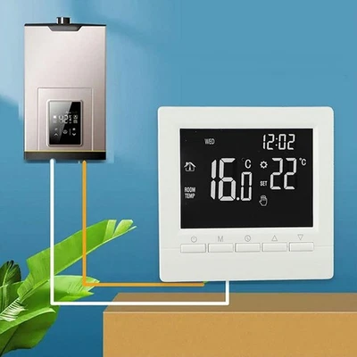 Room Temperature Controller Programmable Digital Thermostat with Child Lock - Image 1 of 4