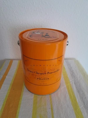 Veuve Clicquot Ponsardin Champagner-Eimer/Kühler mit 4 Trinkaufsatz. - Bild 1 von 4