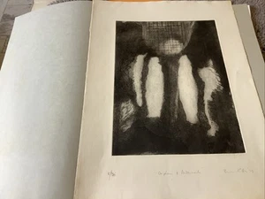 Rare 1979 Print By Brian Coffey Lecturer & Artist Signed / 26 Black White - Picture 1 of 11