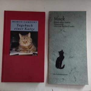Buch Roman 2 Stück Tagebuch einer Katze Remco Campert / Muck Briefe Neuwertig - Bild 1 von 6