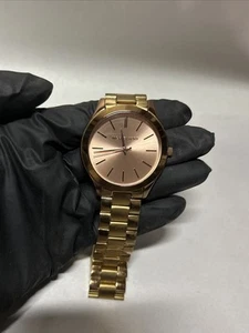 Orologio da donna MICHAEL KORS Slim Runway MK3197 oro rosa MK Watch - Foto 1 di 8