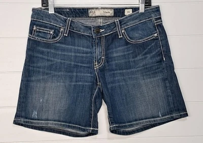 Pantalones Cortos BKE Denim Mujer Stella Talla 29 Envejecidos Lavado Medio BWX3149  Foto 1 de 4