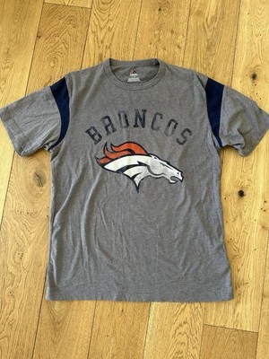 Camiseta para hombre Majestic gris Denver Broncos Pure Heritage talla grande nueva sin etiquetas Foto 1 de 3