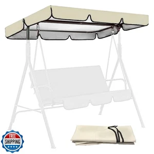 Swing Canopy Replacement Cover for Outdoor Patio Porch Swing Chair Waterproof - Picture 1 of 5