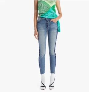 Mother Jeans High Rise Stunner Zip Ankle Step Fray Size 29 Cut & Sew MADE IN USA - Picture 1 of 21