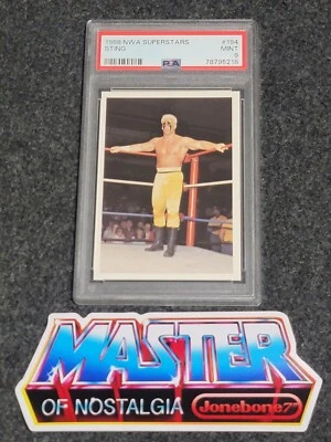 1988 Sting NWA Wonderama PSA 9 Rookie RC #194 WWF WCW Wrestling HOF Superstars - Image 1 of 2