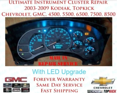 03-09 TOPKICK / KODIAK INSTRUMENT CLUSTER ULTIMATE REPAIR SERVICE CHEVROLET GMC - Image 1 of 4