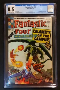 Fantastici Quattro #35 CGC 8.5 1a App Dragon Man Stan Lee Jack Kirby 1966 Marvel - Foto 1 di 2