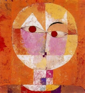 Oil painting Paul-Klee-Senecio portrait impression abstract figure free shipping - Picture 1 of 1