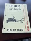 Gehl CB1000 Forage Harvester Operator’s Manual