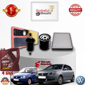 KIT TAGLIANDO FILTRI + OLIO VW POLO IV 1.4 16V 59KW 80CV DAL 2008 -> 2009 - Imagen 1 de 2