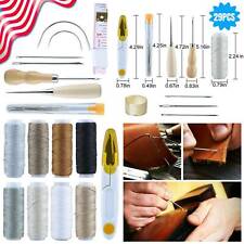 29x Leather Working Tools Kit Set Sewing Craft Supplies Stitching Making Groover