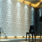 3D Wall Panels Brick Wallpaper Decorative PVC Plastic Cladding 30*30cm 12pcs US