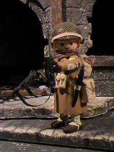 PLAYMOBIL CUSTOM SUBOFICIAL 92 DN. INFANTRY DIVI. (PO VALLEY-1945) REF-0149 BIS - Imagen 1 de 12