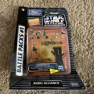 STAR WARS MICRO MACHINES ACTION FLEET BATTLE PACKS #1 REBEL ALLIANCE Galoob New - Picture 1 of 3