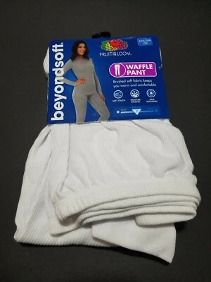 Pantalones Ropa Interior Térmica Blanca Fruit of the Loom Para Mujer Tacto Suave + Foto 1 de 2