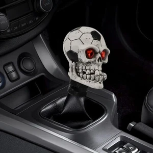 Football Shape Skull Gear Shift Knobs Resin Car Transmission Shifter Lever Head - Picture 1 of 10