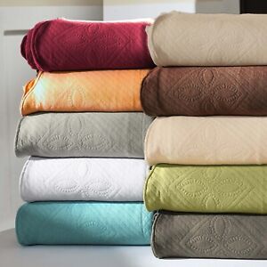 100% Cotton Contemporary Celtic Circle Jacquard Matelasse Bedspread Bedding Set