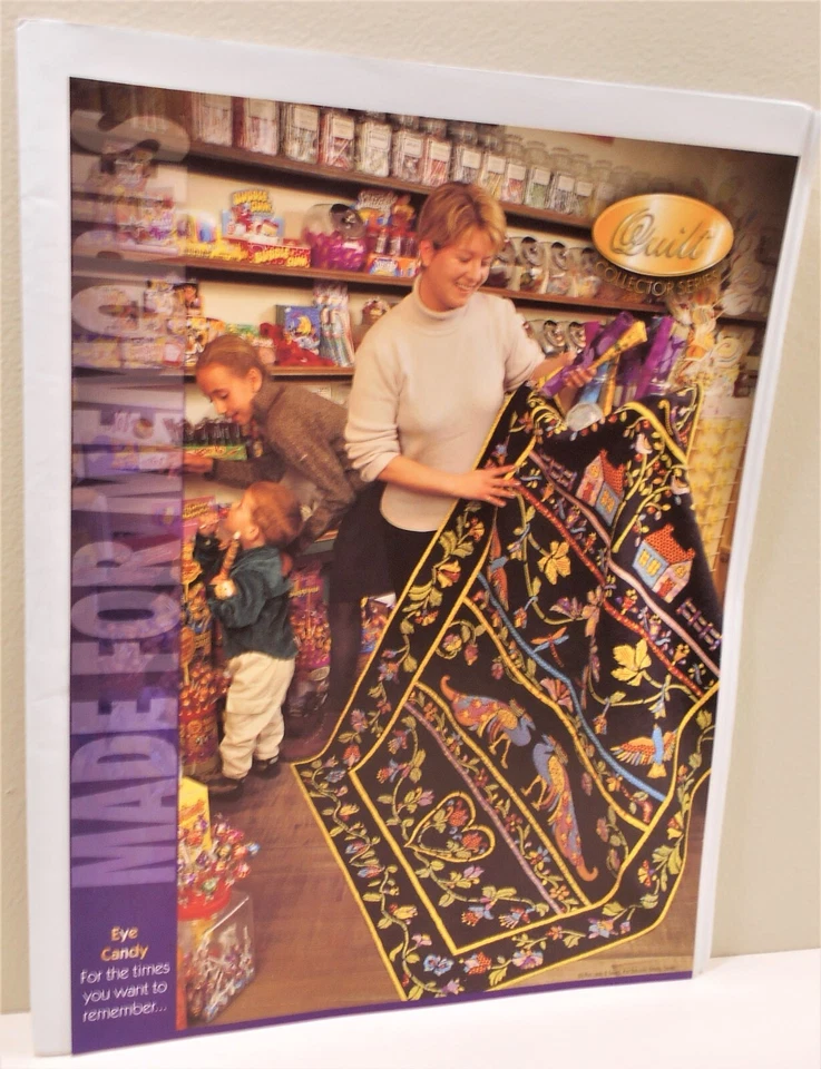 Difícil de encontrar! Patrón de edredón con apliques de caramelo para ojos nuevo en paquete de The Patchwork Garden 1999 Foto 1 de 1