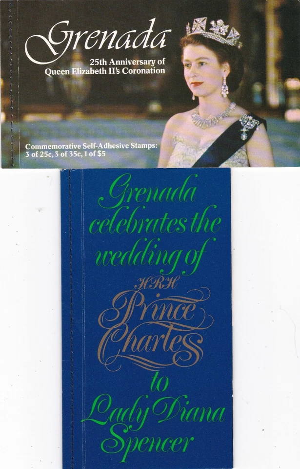 Буклеты марок Гренады с двумя разными марками - Изображение 1 из 1
