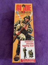 GI Joe 12” Hasbro Action Marine Box Only Anniversary Edition 2003 - Mint!