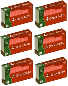Holiday 1094R-88 4 Packs C9 Ceramic RED Christmas Light Replacement Bulbs 6 Pk - Picture 1 of 2