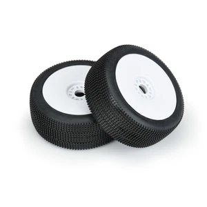NEW Pro Line 1/8 Convict S3 F/R Buggy Tires Mntd 17mm White Wheels FREE US SHIP - Picture 1 of 3
