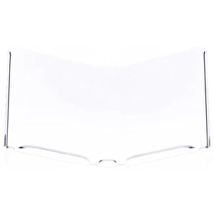 Plymor Acrylic Open Book Display Stand w/ 1" Ledge, Tilted, 11.625"W x 6"D x 6"H - Picture 1 of 1