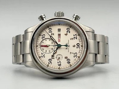 Reloj para hombre Ball Trainmaster Racer CM1030D automático cronógrafo esfera blanca Foto 1 de 4