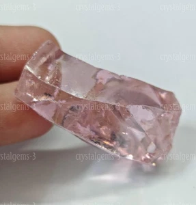 170 Ct Light Pink Zircon Rough Uncut Shape for Loose Gemstone - Picture 1 of 6