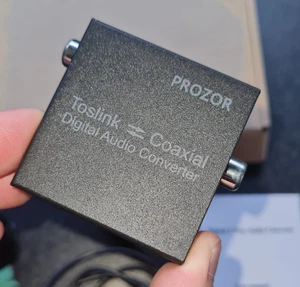 Convertidor de audio digital coaxial PROZOR Toslink óptico y coaxial de 2 vías SPDIF - Imagen 1 de 6