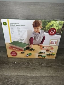 John Deere Die-Cast Farm Toys Playset - 1:64 Scale - Includes Farm Animals, Mach - Picture 1 of 14