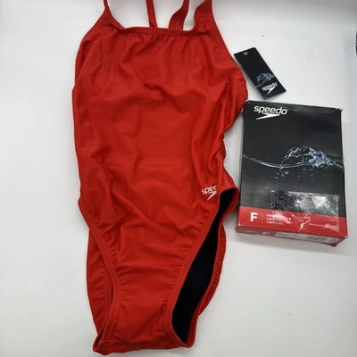 Traje de baño Speedo Pro LT One Piece rojo talla 6/32 nuevo con etiquetas rendimiento Foto 1 de 4