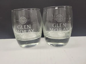 2 x Glen Moray Whisky Speyside Single Malt Scotch Whiskey Tumblers Libbey Made - Picture 1 of 4