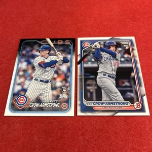 2024 Pete Crow-Armstrong Topps #407 & Bowman #85 (RC’s) Rookie Cards - Picture 1 of 13