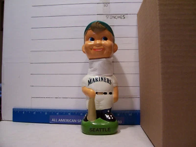 TEI 1996. TWINS ENTERPRISE INC SEATTLE MARINERS CARA DE NIÑO BOBBLEHEAD SE VE COMO NUEVO Foto 1 de 4