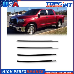 For 2007-2019 Toyota Tundra Crewmax Door Window Moulding Weatherstrip Seal Belt - Picture 1 of 5