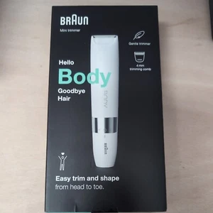(7) Mini recortadora Braun Body, blanca, nueva - Imagen 1 de 2