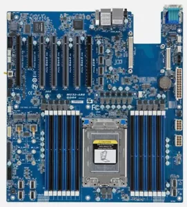 Placa madre Gigabyte MZ32-AR0 Rev 1.0 compatible con CPU serie AMD EPYC 7002 - Imagen 1 de 2
