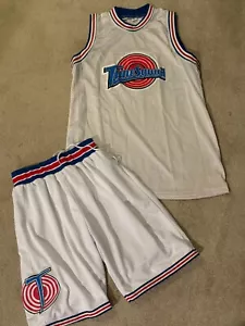 Space Jam Bugs Bunny Halloween Kostüm Basketball Outfit Trikot Oberteil Shorts XL - Bild 1 von 11