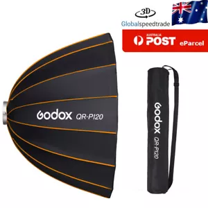 Godox QR-P120 Quickly Release Parabolic Deep Softbox Bowens Mount with Grid - Picture 1 of 12