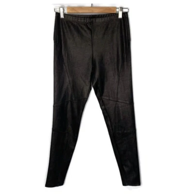 Splendid Women’s Black Patchwork Speckled Cracked Coated Leggings Size S - Image 1 of 4