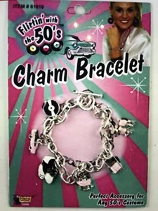 50's Charm Bracelet Costume Accessory Dress up Halloween - Picture 1 of 3