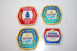 4 Different Types MOLSON  Jacket Patches - Picture 1 of 2