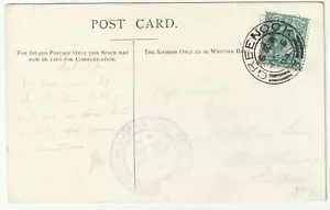 1904 POSTO A BORDO S S FAIRY QUEEN LOCH ECK CACHET GREENOCK PMK STRACHUR PPC - Foto 1 di 3