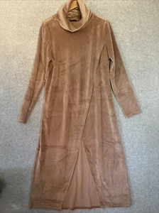 G by Giuliana Black Label Velour Cross Front Maxi Top Nude Blush Large Lagenlook - Bild 1 von 6
