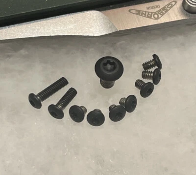 Black Stainless Steel Torx Screws For Benchmade 940 943 Aluminum Handle - 10pcs - Image 1 of 4